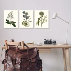 Kirkland's Home Framed Art-Vintage Blue Flowers Framed Art Prints, Set Of 3