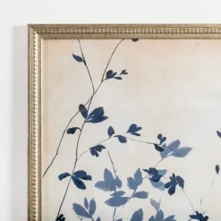 Kirkland's Home Framed Art-Vintage Blue Leaf Ii Framed Art Print