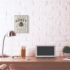 Kirkland's Home Wall Quotes & Signs-Vintage Honey Bee Framed Wall Plaque