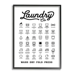 Kirkland's Home Wall Quotes & Signs-Vintage Laundry Chart Framed Wall Plaque