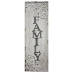 Kirkland's Home Wall Quotes & Signs-Vintage Painted Wood Family Sign