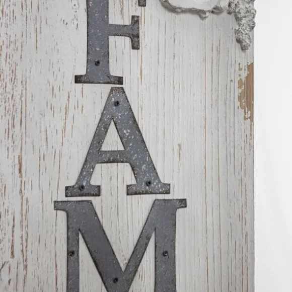 Kirkland's Home Wall Quotes & Signs-Vintage Painted Wood Family Sign