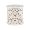 Kirkland's Home Accent & End Tables-Vintage Wood Carved Birds Accent Table