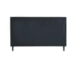 Kirkland's Home Beds & Headboards-Viv Charcoal Diamond Tufted Queen Bed Frame