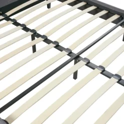 Kirkland's Home Beds & Headboards-Viv Charcoal Diamond Tufted Queen Bed Frame