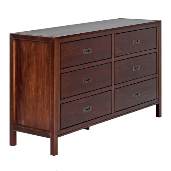 Kirkland's Home Dressers & Chests-Walnut Classic 6-Drawer Dresser
