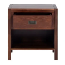Kirkland's Home Nightstands-Walnut Classic 1-Drawer Nightstand