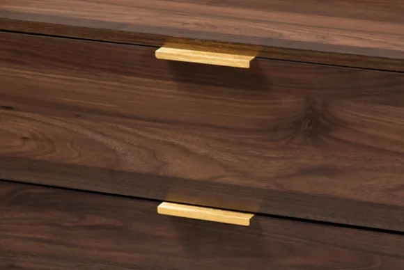 Kirkland's Home Dressers & Chests-Walnut 3-Drawer Wood Chest