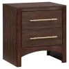 Kirkland's Home Nightstands-Walnut 2-Drawer Wood Nightstand