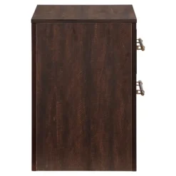 Kirkland's Home Nightstands-Walnut 2-Drawer Wood Nightstand