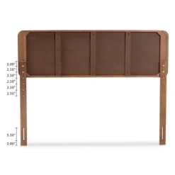 Kirkland's Home Beds & Headboards-Walnut Inset Paneling Platform King Bed