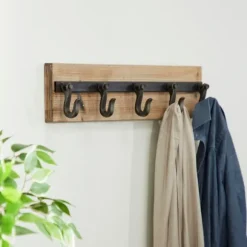Kirkland's Home Hooks-Warm Brown Industrial Iron Wall Hooks