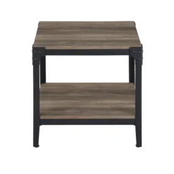 Kirkland's Home Accent & End Tables-Wash Angle Iron Accent Tables, Set Of 2