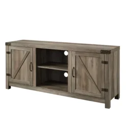 Kirkland's Home Tv Stands & Media Consoles-Wash Barn Doors Tv Stand