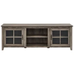 Kirkland's Home Tv Stands & Media Consoles-Wash Glass Door Tv Stand