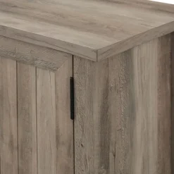 Kirkland's Home Tv Stands & Media Consoles-Wash Grooved Door Tv Stand