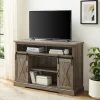 Kirkland's Home Tv Stands & Media Consoles-Wash Sliding Barn Door Highboy Tv Stand