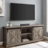 Kirkland's Home Tv Stands & Media Consoles-Wash Sliding Barn Door Tv Stand