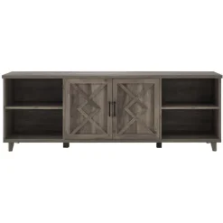 Kirkland's Home Tv Stands & Media Consoles-Wash Wood Helix Open Shelf Tv Stand