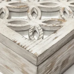 Kirkland's Home Baskets & Boxes-Washed Wood Boxes, Set Of 2