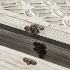 Kirkland's Home Baskets & Boxes-Washed Wood Boxes, Set Of 2