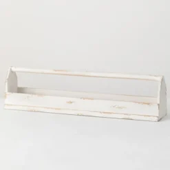 Kirkland's Home Decorative Trays-Washed Wooden Tray With Handle