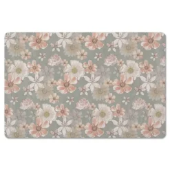 Kirkland's Home Kitchen & Floor Mats-Watercolor Flowers Kitchen Mat