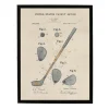 Kirkland's Home Framed Art-Watercolor Golf Club Framed Art Print