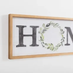 Kirkland's Home Wall Quotes & Signs-Watercolor Home Wreath Wall Plaque