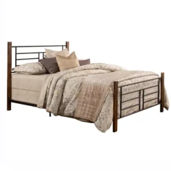 Kirkland's Home Beds & Headboards-Weathered Brown Farmhouse Queen Bed
