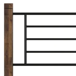 Kirkland's Home Beds & Headboards-Weathered Brown Farmhouse Queen Bed