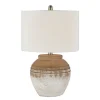 Kirkland's Home Table Lamps-Weathered Clay Ceramic Table Lamp