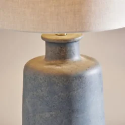 Kirkland's Home Table Lamps-Weathered Stone Jug Table Lamp