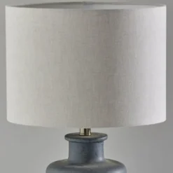 Kirkland's Home Table Lamps-Weathered Stone Jug Table Lamp