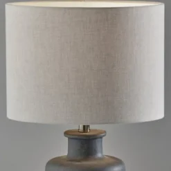 Kirkland's Home Table Lamps-Weathered Stone Jug Table Lamp