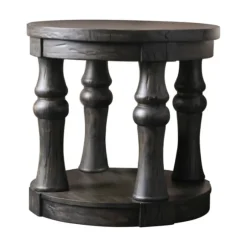 Kirkland's Home Accent & End Tables-Weathered Wood Open Column Accent Table