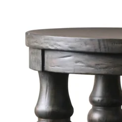 Kirkland's Home Accent & End Tables-Weathered Wood Open Column Accent Table