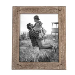 Kirkland's Home Picture Frames-Weathered Wood Picture Frame With Staples, 8X10