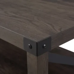 Kirkland's Home Coffee Tables-Wenge Brown X-Frame Coffee Table