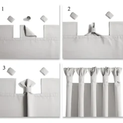 Kirkland's Home Curtains & Drapes-Wheat Knotted Curtain Panel Set, 84 In.