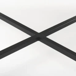 Kirkland's Home Coffee Tables-White And Onyx Marble Top Square Coffee Table