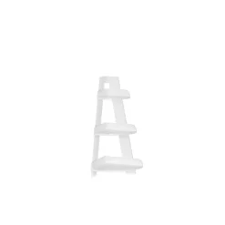 Kirkland's Home Shelves-White Corner Ladder Shelf