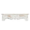 Kirkland's Home Shelves-White Distressed Carved Wood Acanthus Wall Shelf