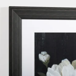 Kirkland's Home Framed Art-White Flower On Black I Framed Art Print
