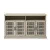 Kirkland's Home Tv Stands & Media Consoles-White Oak Glass Door Tv Stand, 58 In.