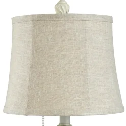 Kirkland's Home Table Lamps-White Resin Swirl Table Lamp