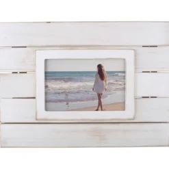 Kirkland's Home Picture Frames-White Shiplap Picture Frame, 4X6