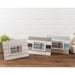 Kirkland's Home Picture Frames-White Shiplap Picture Frame, 4X6