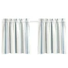 Kirkland's Home Curtains & Drapes-White Stripe Cafe Curtain Panel Set, 24 In.