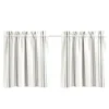 Kirkland's Home Curtains & Drapes-White Stripe Cafe Curtain Panel Set, 24 In.